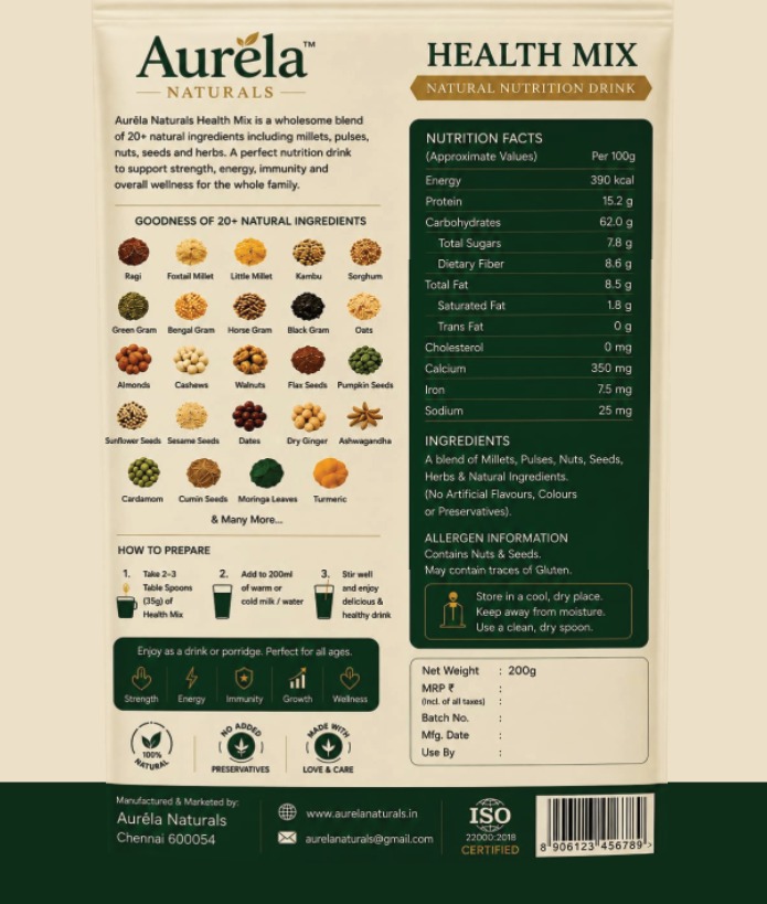 Aurèla Naturals HEALTH MIX - Image